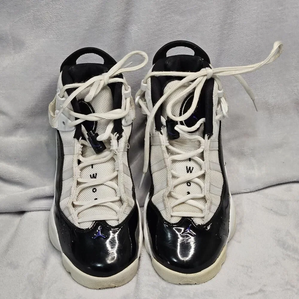Nike Jordan 6 Rings Defining‎ [323419-104] Kids 5y Basketball Shoes White/Black